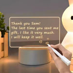 3D  Note Board Led Night Light